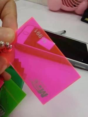 Strato acrilico di vendita di colore 3mm del piatto di colore acrilico caldo 5mm di rosa