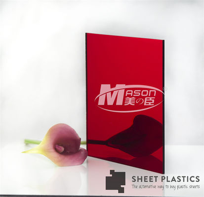 Fogli di specchiera acrilica di vetro oro Plexiglass Fogli di specchiere adesivi