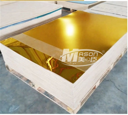 Singolo strato acrilico parteggiato d'argento del plexiglass dell'oro dello strato 4x6 dello specchio di 2mm