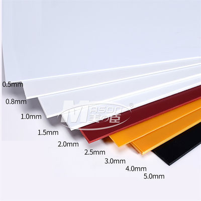 Strato di plastica colorato solido dell'ABS dell'acrilonitrile 5mm resistente all'acido