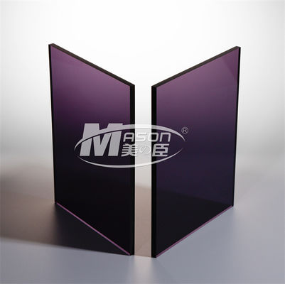 Lo strato acrilico colorato 2mm decorativo incastonato ESD di doppio strato conduce la plastica al neon