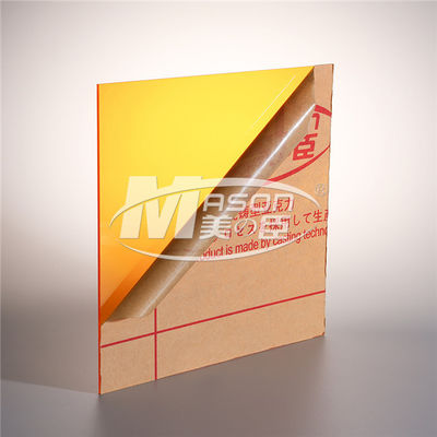 plexiglass di plastica del foglio del perspex di 3mm di strato del perspex arancio acrilico di taglio