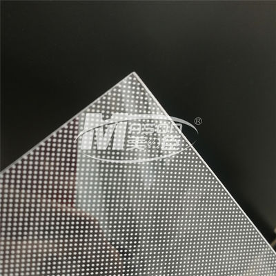 Laser che punteggia incidendo il piatto di guida di luce acrilico di 2.0mm per la scatola leggera