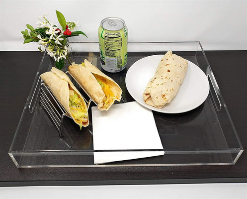 Dimensione servente acrilica di Tray Acrylic Sheet Cut To di montaggio acrilico su ordinazione del lucite