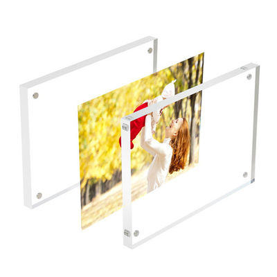 Chiaro pollice acrilico impermeabile acrilico di plastica 10+10mm della struttura 4x6 della foto