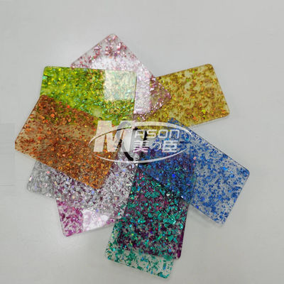 oro di plastica acrilico di progettazione della scintilla dello strato di scintillio del perspex di 1220x2440x3.0mm