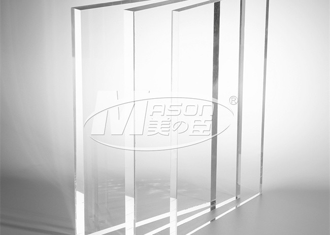 Il chiaro pannello trasparente del plexiglass ha fuso il rivestimento di plastica bianco 1220x2440mm acrilico