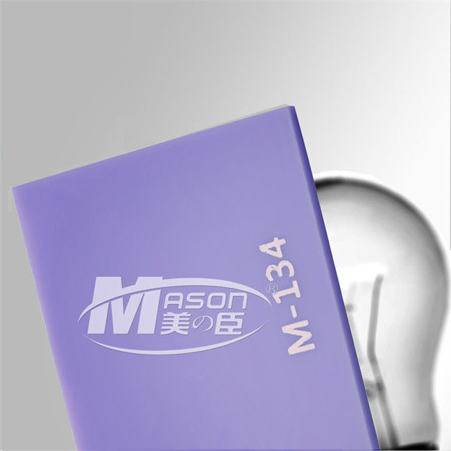 Strato variopinto luminoso di Iridescen Matt Frosted Sign Cast Acrylic PMMA per luce principale