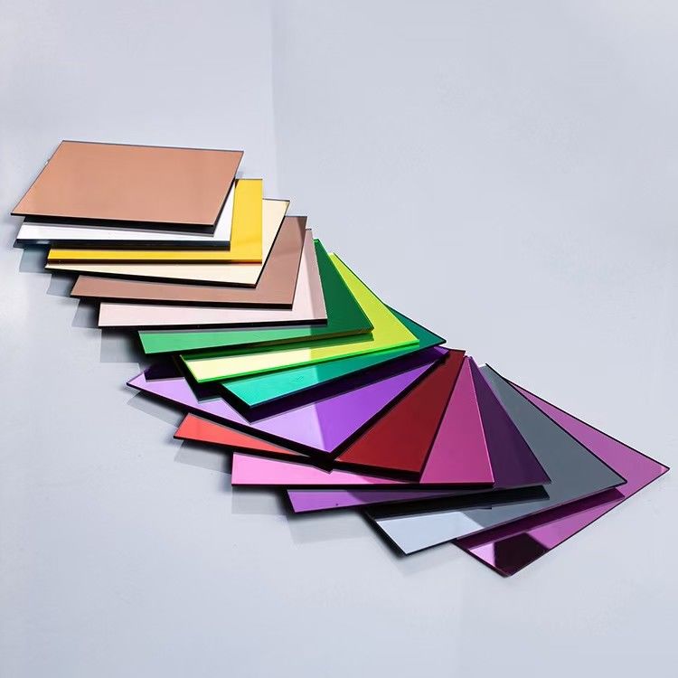 Il perspex che lo specchio acrilico adesivo riveste lo strato di plastica flessibile dello specchio ha tagliato per graduare