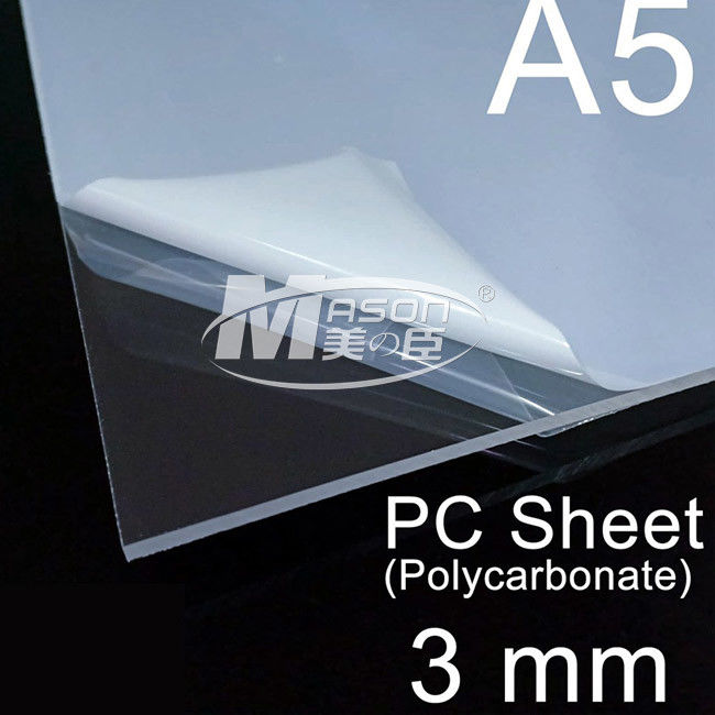 Resistente UV dell'alto della trasparenza 3mm chiaro strato del policarbonato