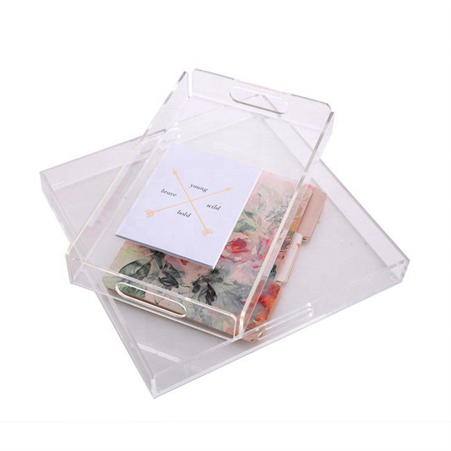 Dimensione servente acrilica di Tray Acrylic Sheet Cut To di montaggio acrilico su ordinazione del lucite