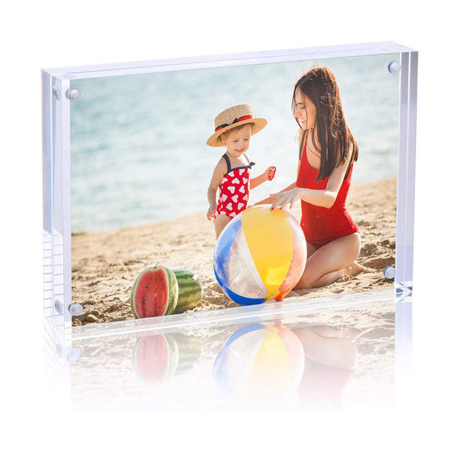 Chiaro pollice acrilico impermeabile acrilico di plastica 10+10mm della struttura 4x6 della foto