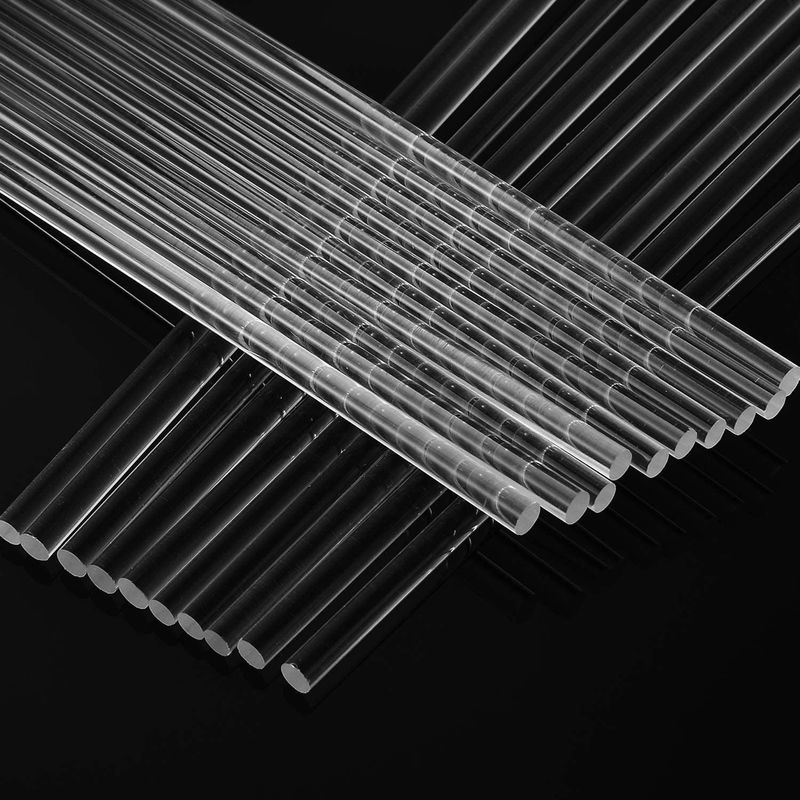 chiara tenda acrilica trasparente Rod Exruded Clear Acrylic Bar Rohi di 120mm