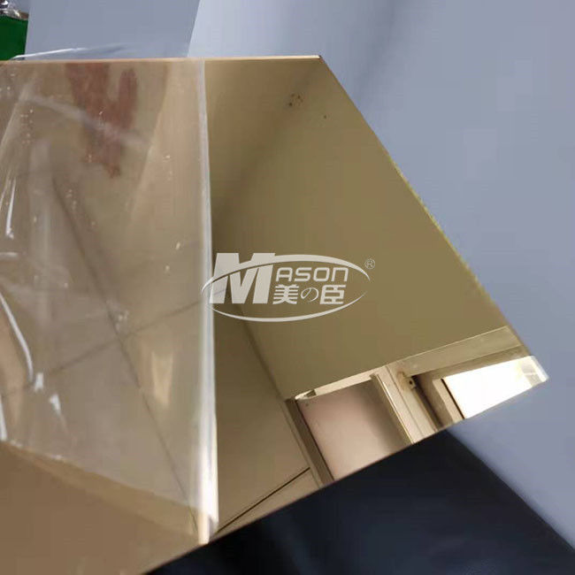 Strato acrilico 2mm dell'oro dello specchio di plastica flessibile lucido alto dell'argento 2.5mm