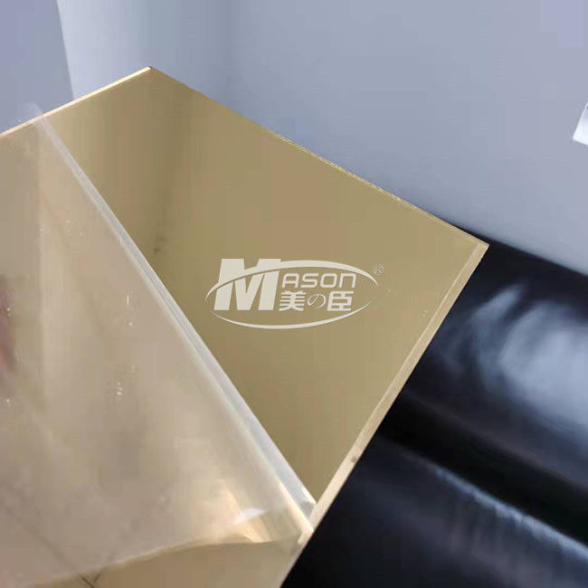 Alto uno strato acrilico riflettente 1mm dello specchio dell'oro d'argento acrilico dello specchio di modo