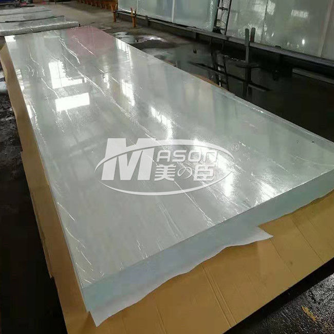 Colata trasparente 12700x2450mm del vergine di 100% dello strato acrilico spesso dell'acquario del lucite 