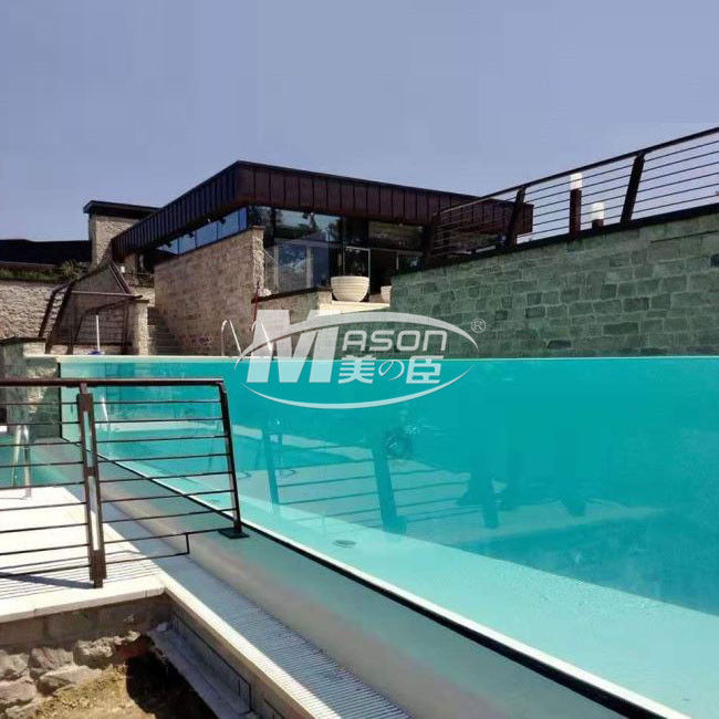 Strato acrilico spesso 80mm trasparente per la piscina dell'acquario del carro armato di pesce