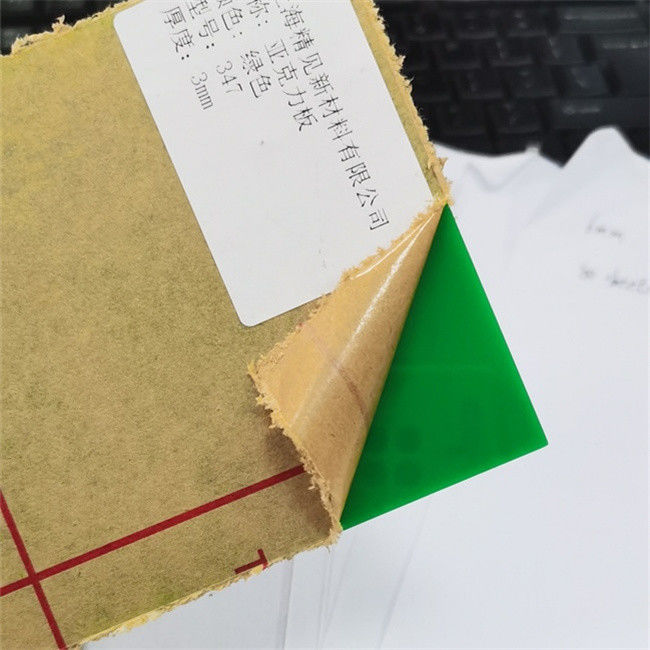 Spessore acrilico fuso verde dello strato 1220x2440mm 2.8mm di colore del plexiglass